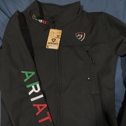 Ariat Black Jacket With Mexico Flag
