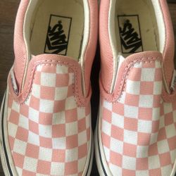 Pink checkered VANS