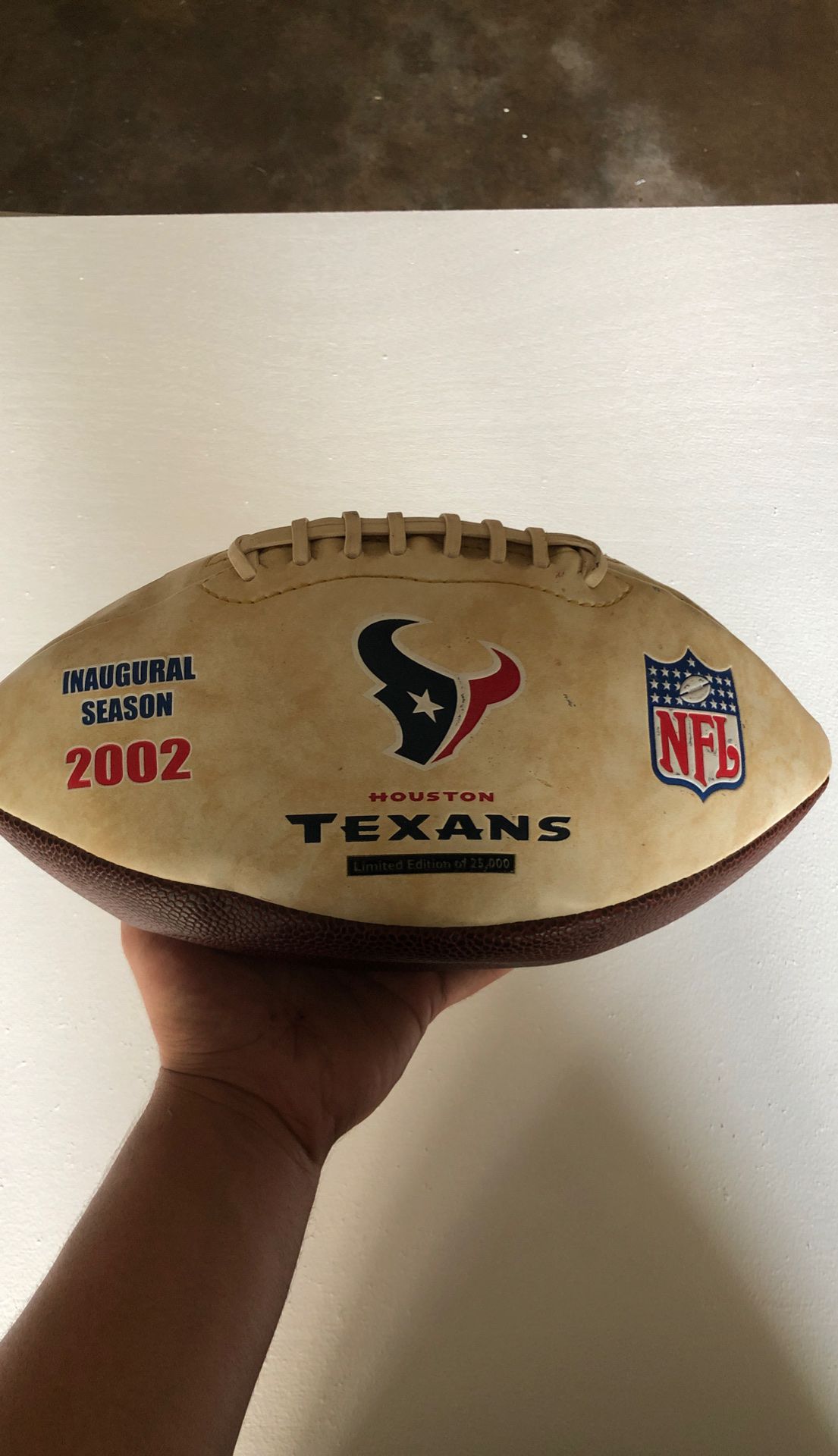 Houston Texans inaugural season autographed football for Sale in Houston,  TX - OfferUp