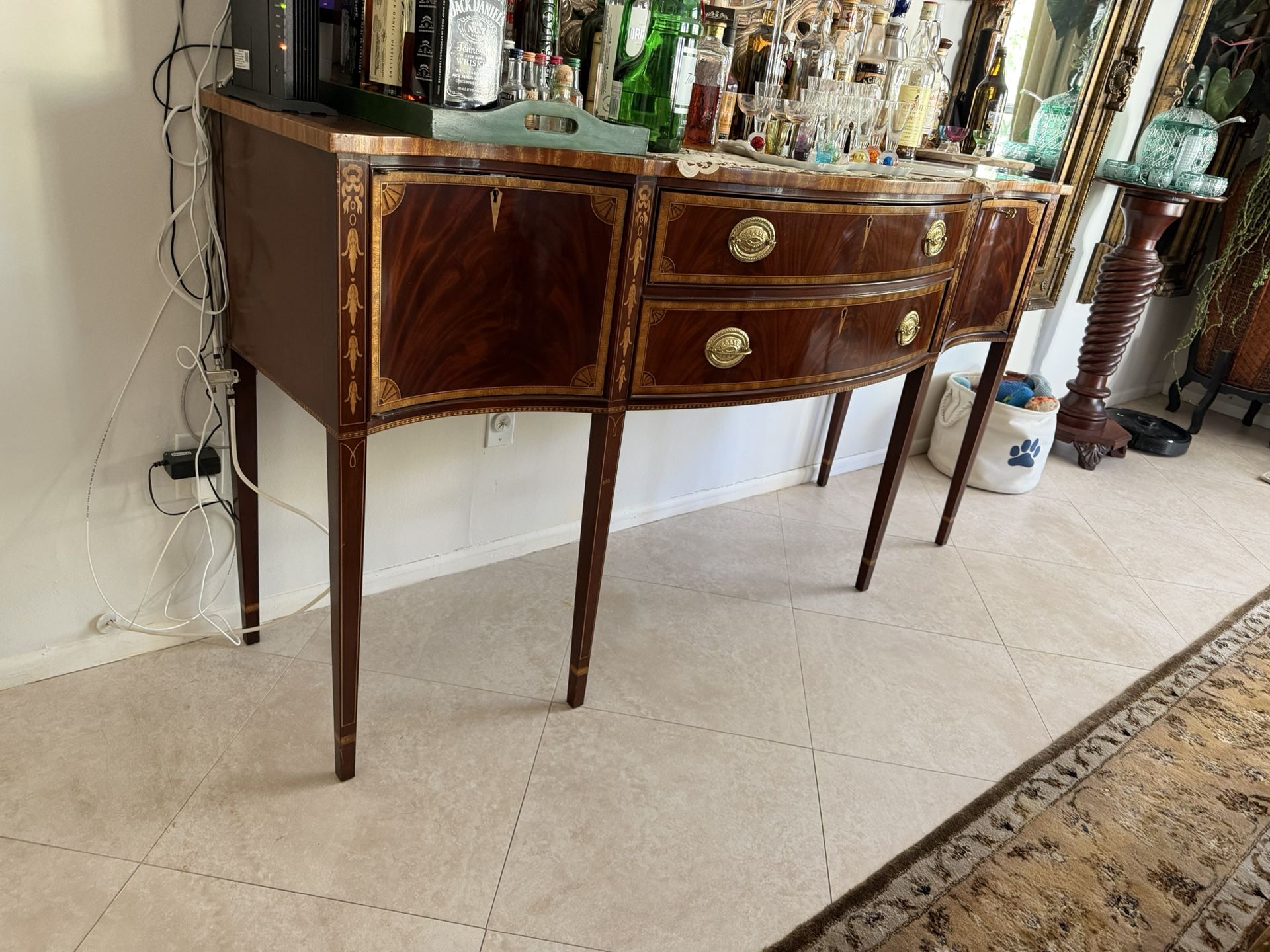 Councill Inlaid Mahogany Federal Style Sideboard