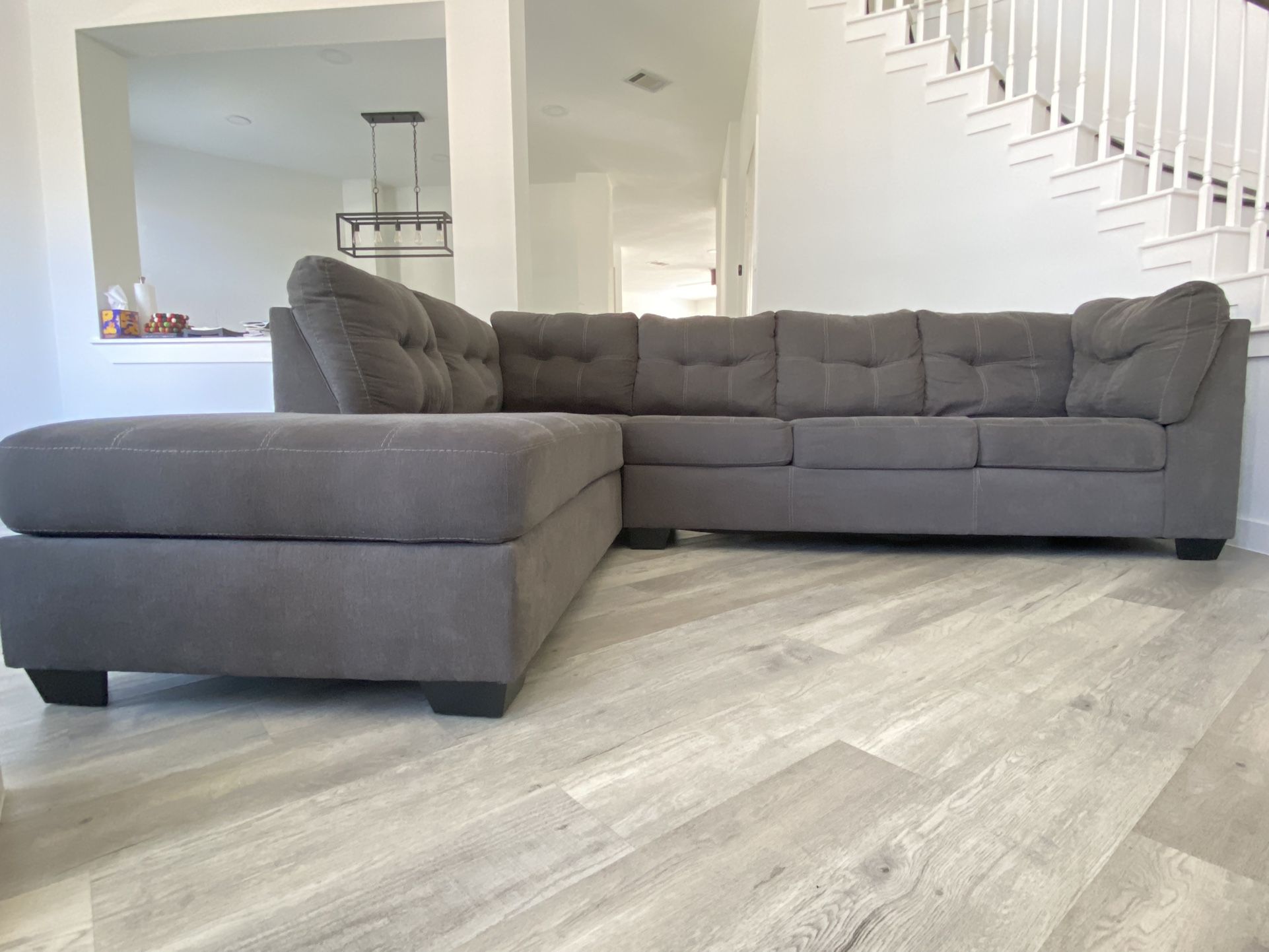 Ashley Furniture Pitkin Chaise Sectional 115”(FREE DELIVERY) for Sale