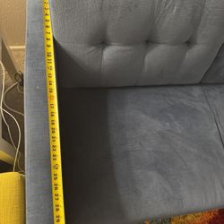 Blue Couch With Chaise Storage 