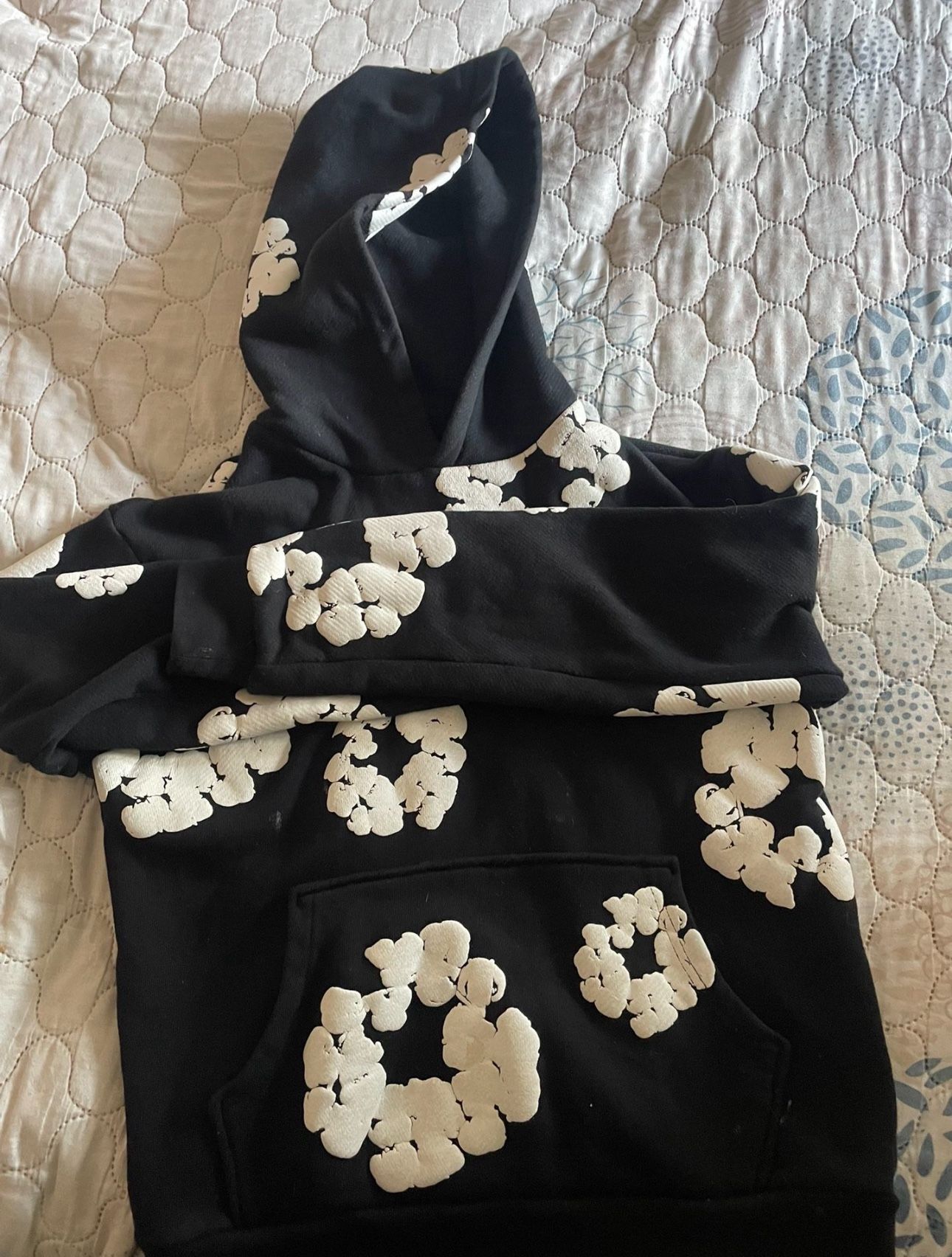 Black Denim Tear Hoodie