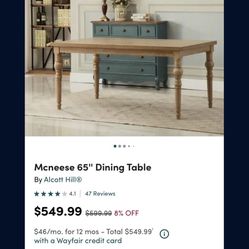 Solid Wood Coffee Table 