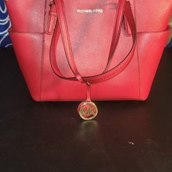 Red Mk Purse Authentic 