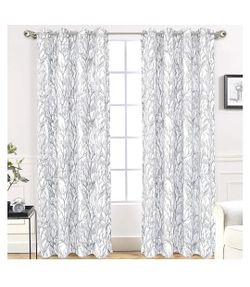 Blackout Curtains - Gray Tree Branch