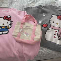 Hello Kitty Sweaters + Tote Bag