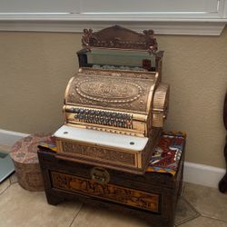 Antique 1900 Pool & Billiards Cash Register 