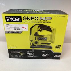 RYOBI PBLJS01B ONE+ HP 18V Brushless Cordless Jig Saw, Tool Only