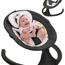 Baby Swing for Infants with Remote Control, 5 Speed. 10 Music,black