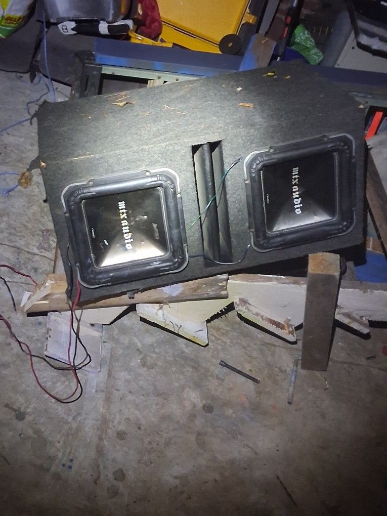 Two 15in Square MtX Speakers