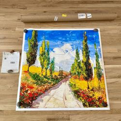 Strada Toscana Giclée Art Print (42”x42”)- $100 Retail