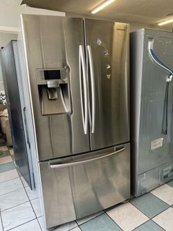Samsung stainless steel refrigerator ( delivery available )