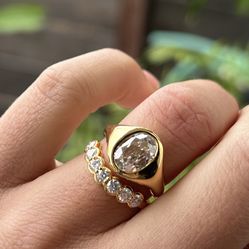 Mojssanite 14K Gold Ring