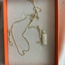 925 Pendant Moissanite With Necklace 