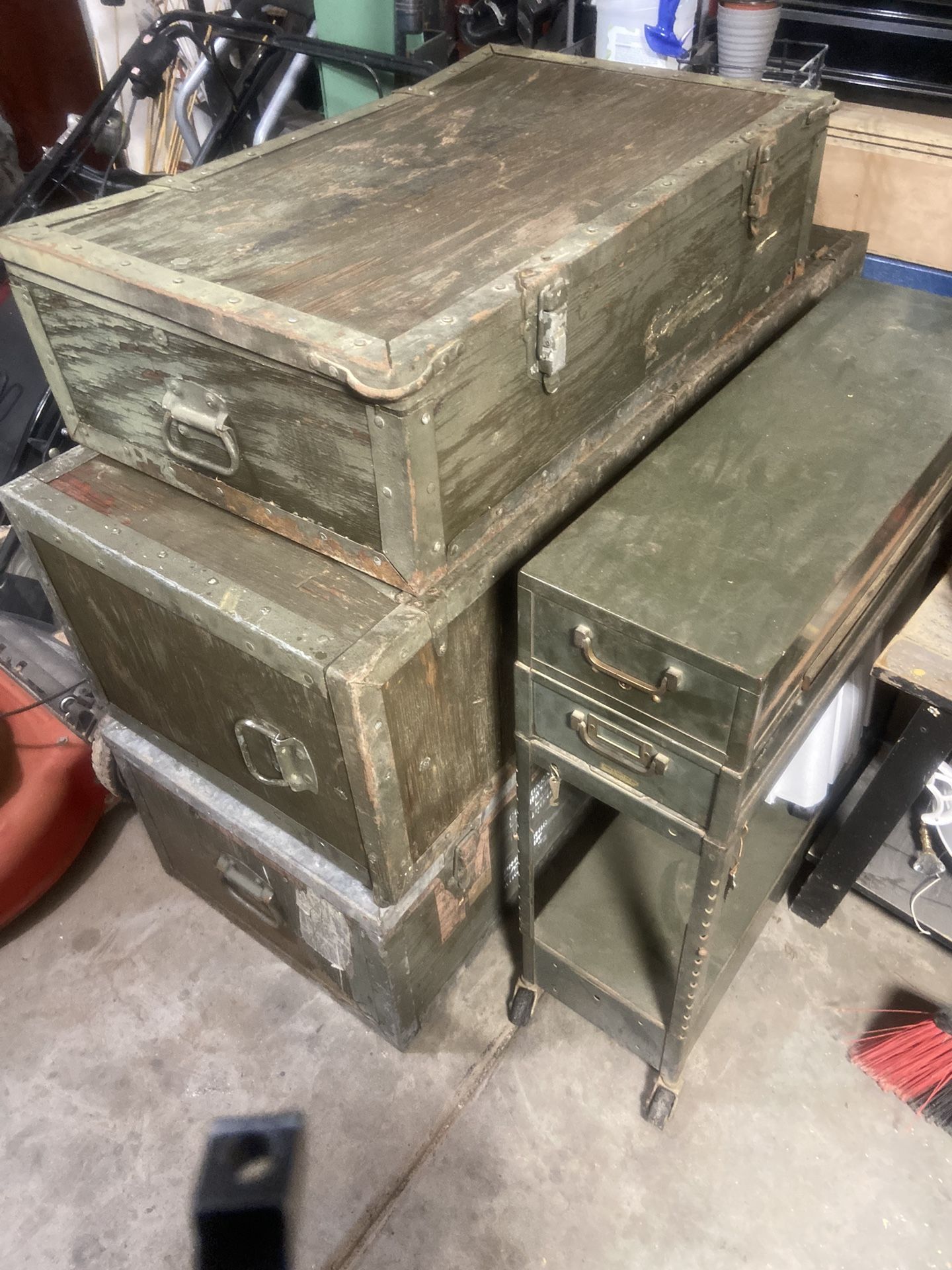 Old  Containers And Finally Cabinet