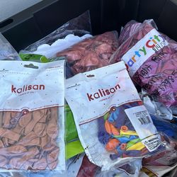 Balloons different sizes and colors