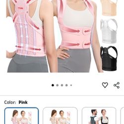 Fit Geno Back Brace and Adjustable Posture Corrector And Trainer for Women and Men, Back Straightener, Scoliosis and Hunchback Correction, Back Pain, 