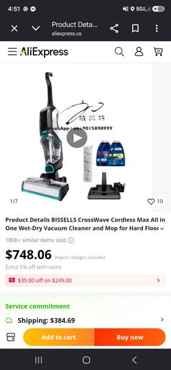 Brand new never been used Bissell  crosswaves cordless max