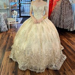 Gold Quince Dress