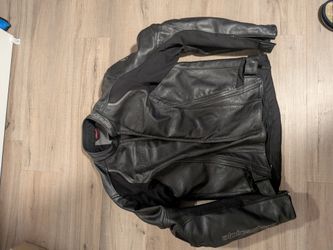 Alpinestars Vented Motorcycle Leather Jacket Size 54