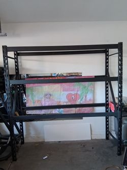 Garage shelves frame