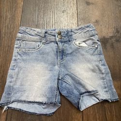 Girls Blue Jean Shorts Size 8 By Faded Glory #7