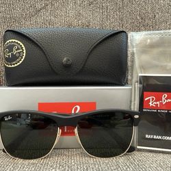 Rayban Sunglasses  CLUBMASTER
OVERSIZED RB 475 77 Black-Gold
Frame G-15 Lenses