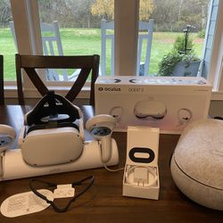 256GB Oculus Quest 2 w/ Elite Strap + Wireless Charger + Hard Case