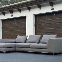 🛋️ Sectional Couch/Sofa - Linen - Gray - Delivery Available 🚛