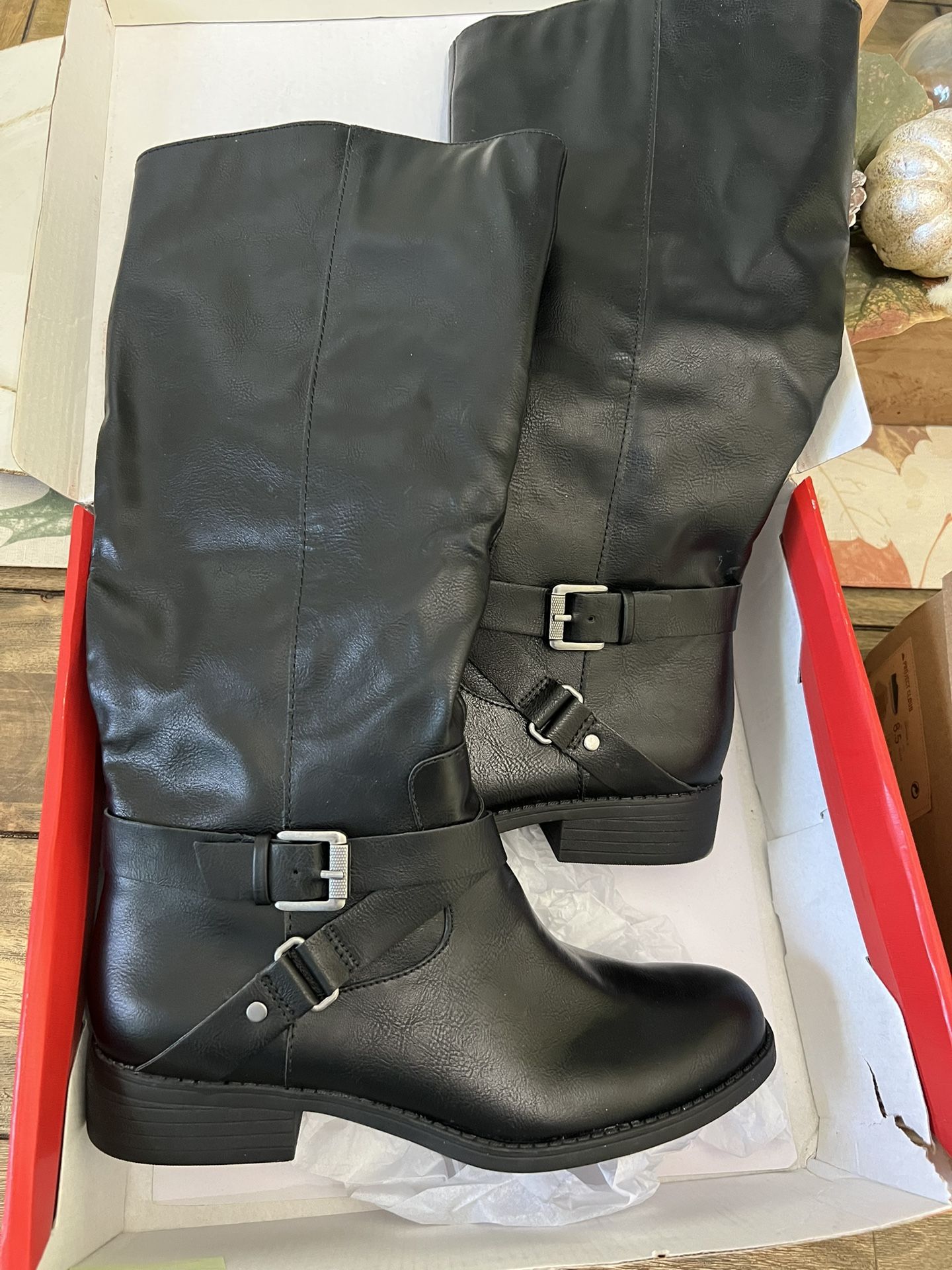Brand New Black Boots $25