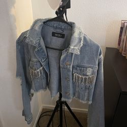 Diamond Crop Jean Jacket 