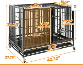 Dog crate kennel.