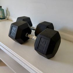 Pair of 75 Lbs Dumbbells 