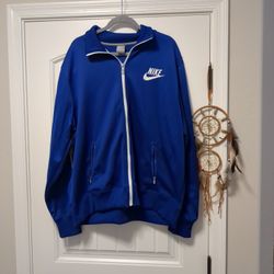 Blue Nike Warm-up Jacket Size Extra Large