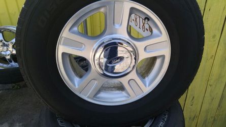 4 rines 17" y llantas ford 6 hoyos