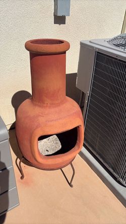 Terracotta Chiminea outdoor fireplace