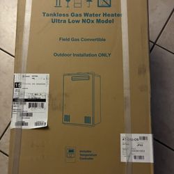 Outdoors tankless water heater