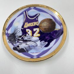 1992 Magic Johnson Plate Sports Impressions "MAGIC REGALIA" Mini Collectors plate