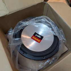 Two (2) NOS Polk MOMO MM2104 10" Championship Subwoofer – Brand New in Box, Never Mounted! 600W Peak / 300W RMS – Ultra Rare!

