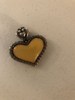 Silver Heart Pendant For Necklace