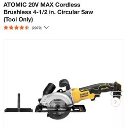 Atomic 20V Cordless Brushless Circular Saw