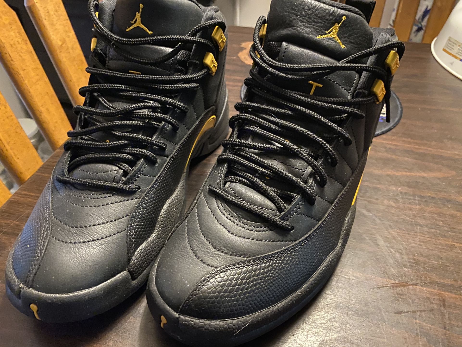 Jordan 12s Black Taxis