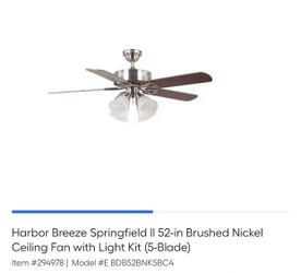 52” Inch Ceiling Fan