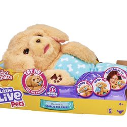Little  Pets - Cozy Dozys: Charlie The Puppy  Interactive Plush Toy Dog. 25+ Sounds and Reactions, NEW