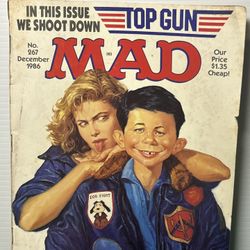 Vintage Dec. 1986 MAD Magazine #267 Top Gun Satire