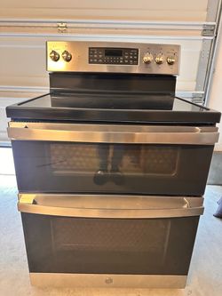 GE Double Oven Electric Range Stainless Steel