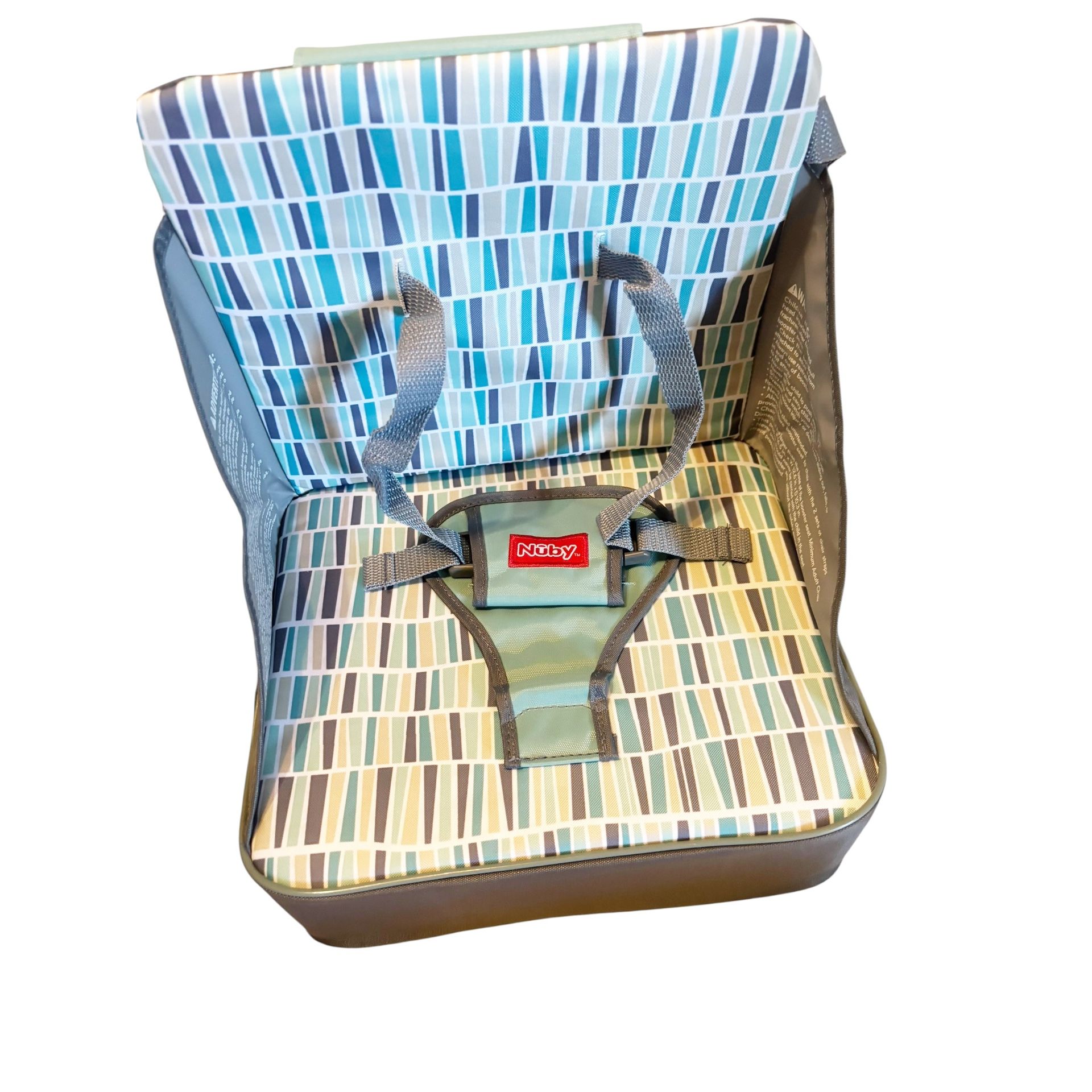 Nuby USA Easy Go Booster High Chair Seat, Chevron