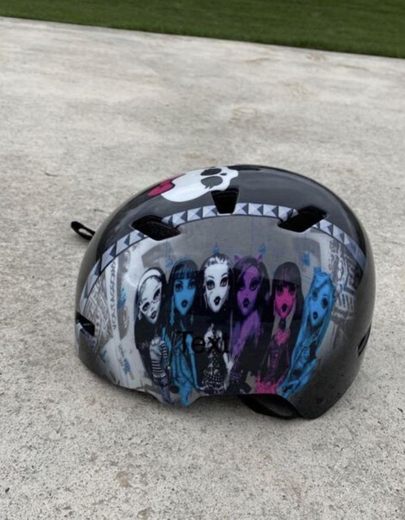 Girls Monster High bike helmet