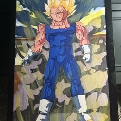 Majin Vegeta Dragon ball artwork 